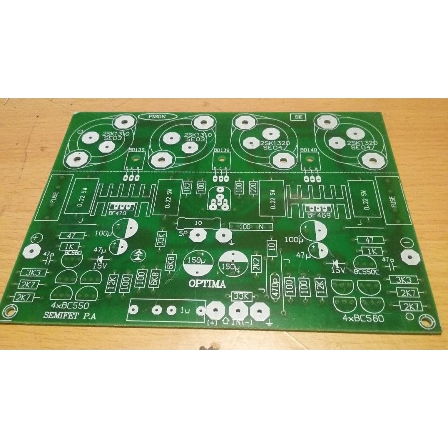 PCB Power Ampli BLAZER Mono Final Jengkol Series bahan fiber
