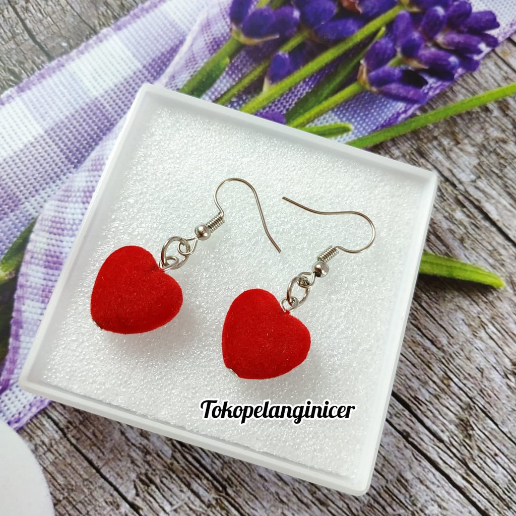 Anting lucu kekinian anting cantik unik Murah LOVE By Tokopelanginicer