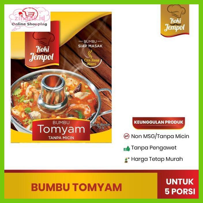 

4R6Ey46- Bumbu Tomyam Non/Tanpa Msg Koki Jempol R7Eye59-