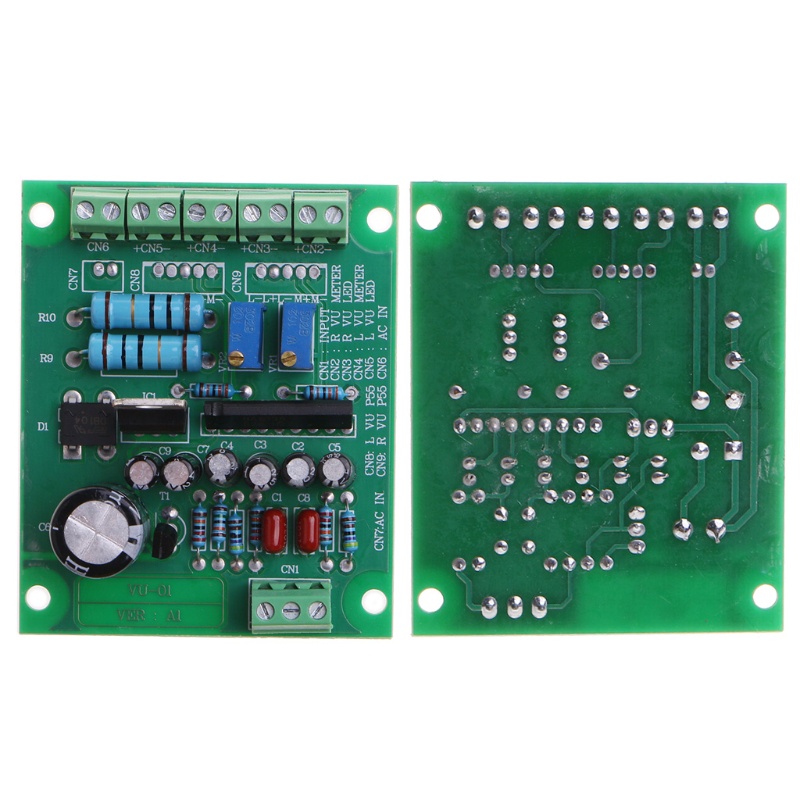Btsg AC 12V Power Amplifier VU Meter Papan Driver DB Level Meter VU Header Driver Board Speaker AC12V