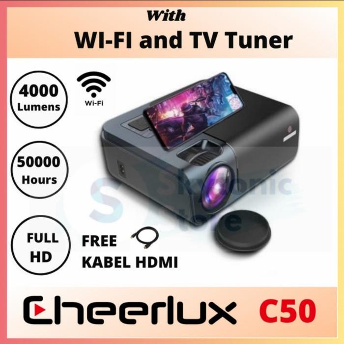 

Irled | Cheerlux C50 Wifi Tv Tuner | Mini Projector 1080P Full Hd 4000 Lumens