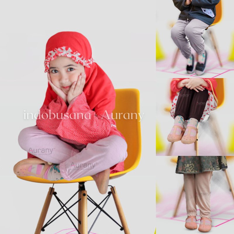 Celana Inner Anak AURANY Legging Dalaman Gamis Leging KIDS Model JOGGER