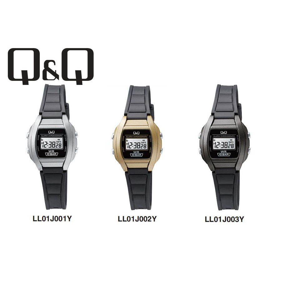 SALE Jam Tangan Wanita Casual Stylist Rubber Digital Original Q&amp;Q QNQ QQ LL01 LL01J Series