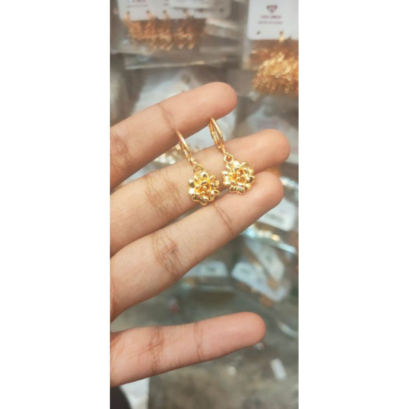 anting replika emas kualitas golden model gantung