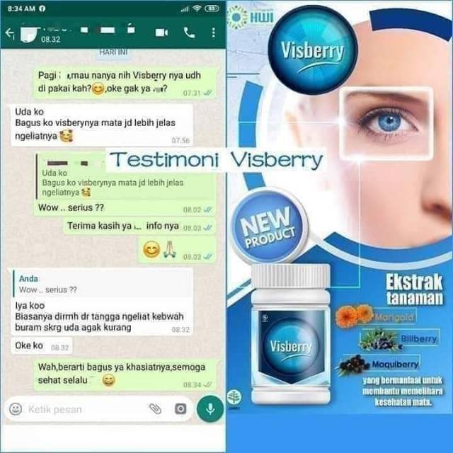 Visberry Original HWI untuk menjaga kesehatan mata