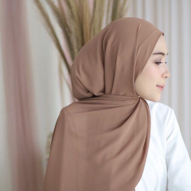 COD - PASHMINA BASIC POLOS CERUTY BABY DOLL PREMIUM 180x75 CM | PASHMINA SHAWL - ABEELA