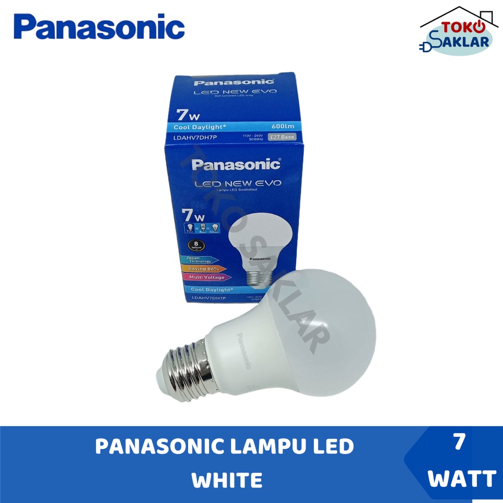 Lampu LED Bulb Panasonic New Evo 7 Watt