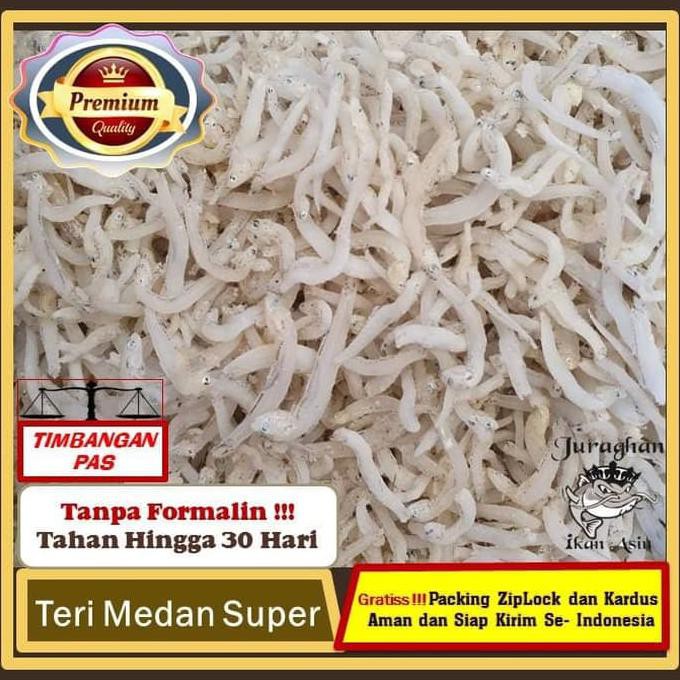 

Ikan Asin Teri Medan Toge Putih Enak, dan Premium Di tangerang, 1 KG