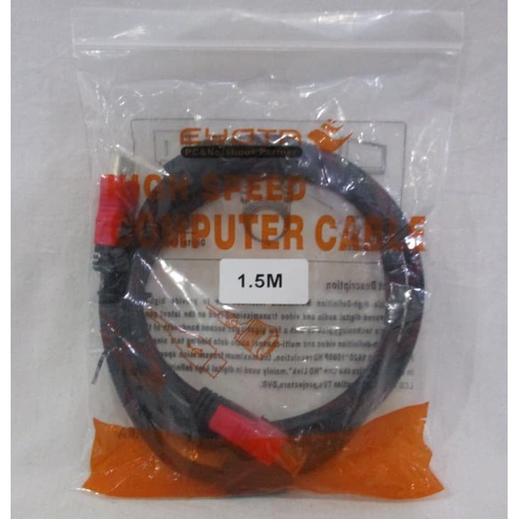 Kabel HDMI To HDMI For Audio, Video, TV &amp; Komputer 1,5m Jaring EYOTA***TOP