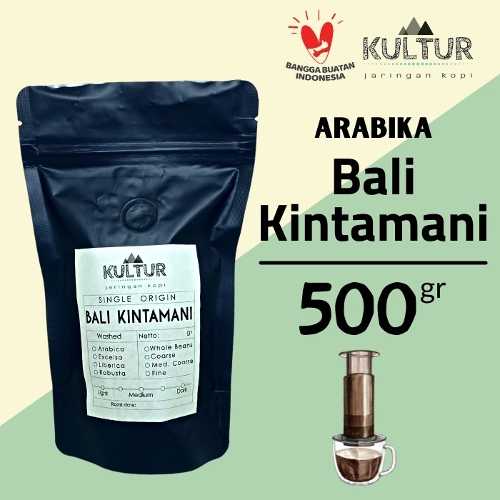 

COFFEE BEAN KOPI ARABIKA BALI KINTAMANI 500 GR