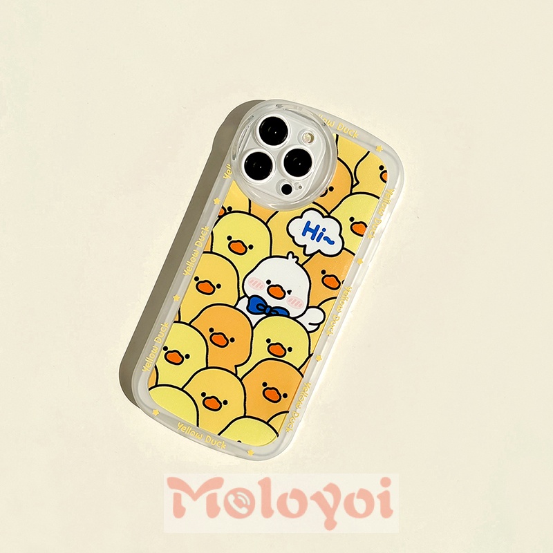 Casing Soft Case Bebek Kuning Untuk IPhone 7 8 Plus 11 XR 11Pro Max XS Max X 12 Pro Max 13 Pro Max