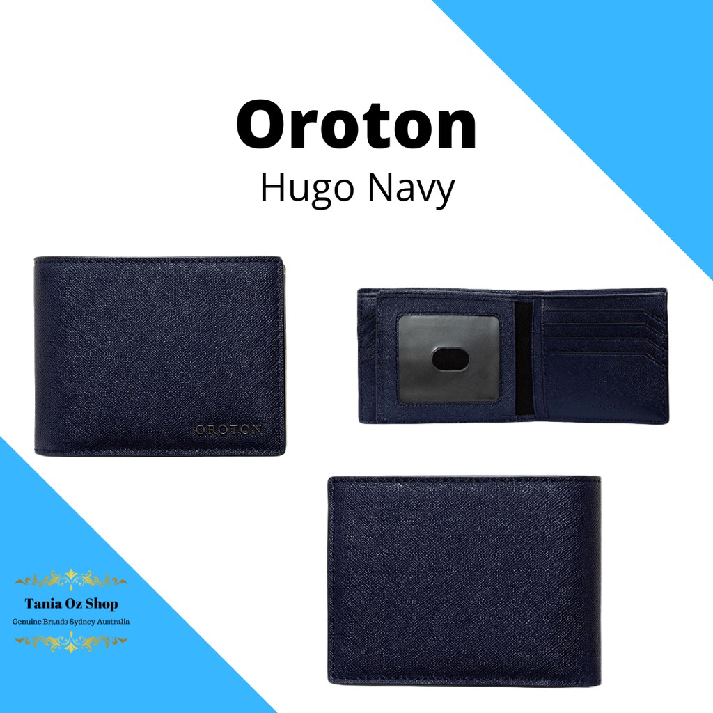 Oroton Hugo Men Wallet Navy 12 Card Slot || Dompet Pria Oroton