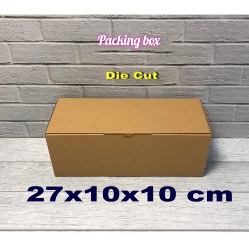 

Kardus uk.27x10x10 cm box/karton die cut untuk packing dll