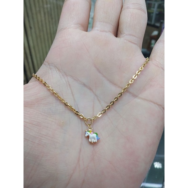Kalung anak Unicorn mas 8K 375 berat 2gr