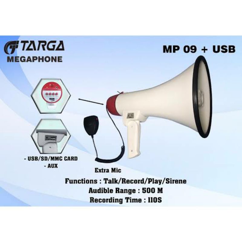 Megaphone TARGA MP 09 S + USB