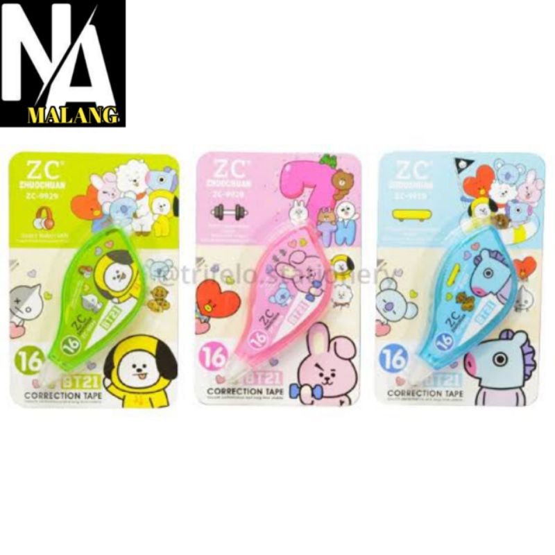 

Tip-ex Kertas BT21 16M ZC-9929 / Correction Tape Murah