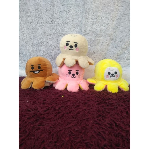 BONEKA GURITA BTS BT21 ukuran kecil(octopus doll)