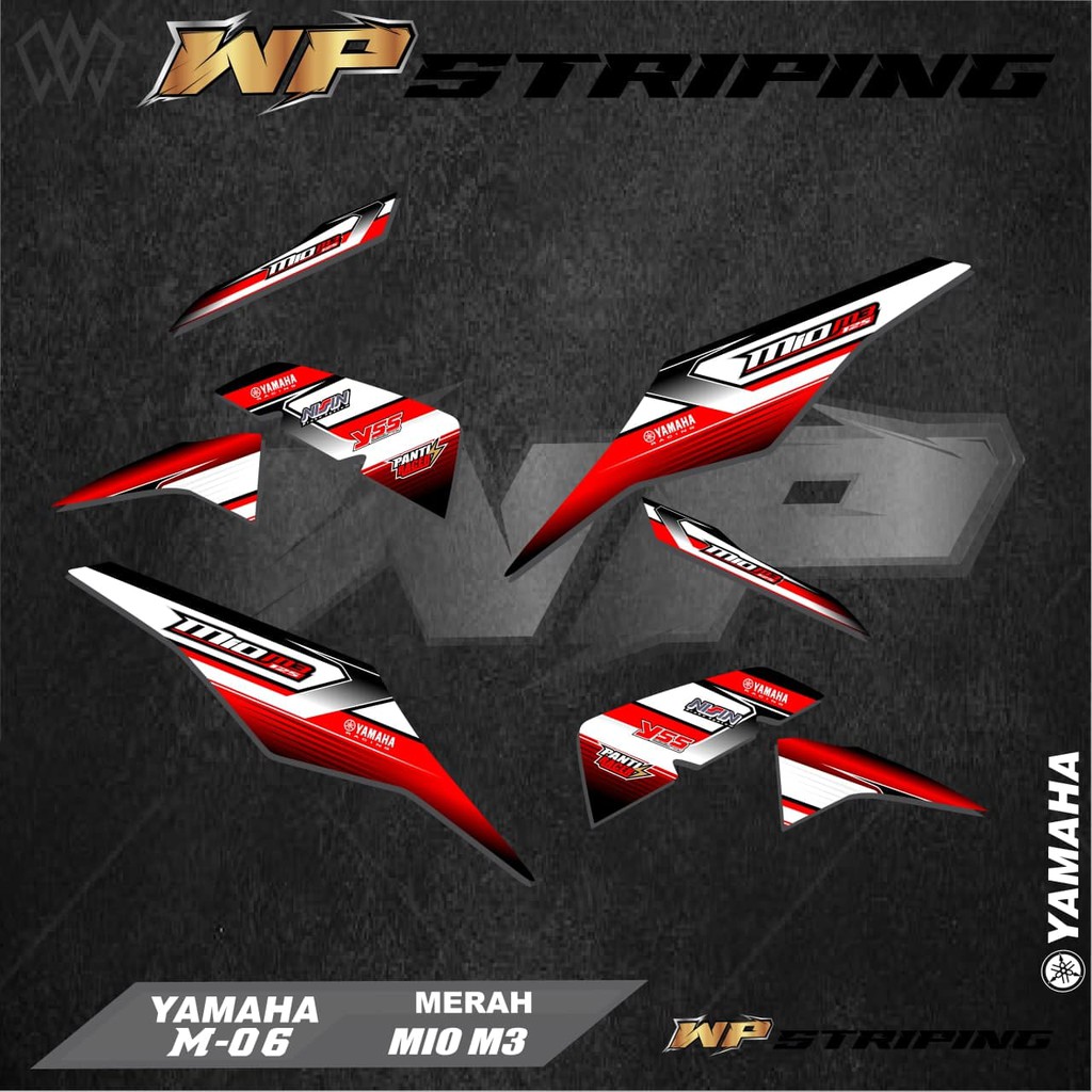 Stiker Striping MIO M3 / MIO Z / Sticker Variasi List Skotlet Motor Yamaha MIO M3 / MIO Z M-06