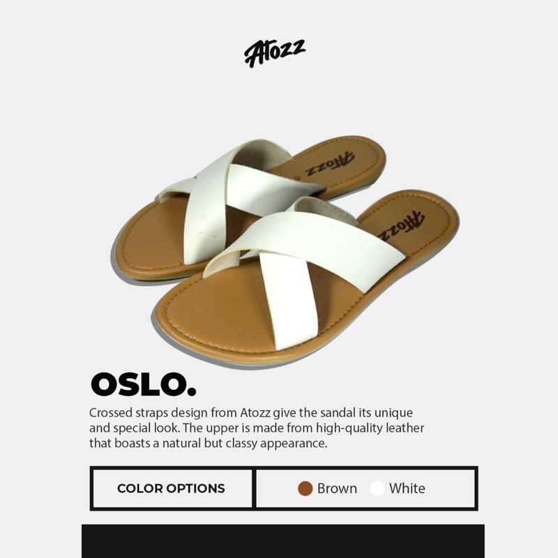 OSLO - WHITE  ( Sandal Wanita )