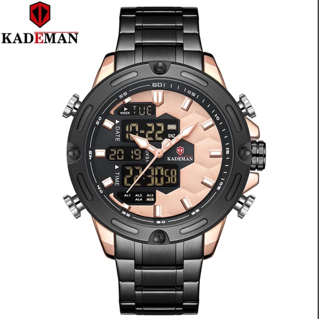 Jam Tangan Original Kademan K9070G Stainless Garansi Resmi 1 Tahun