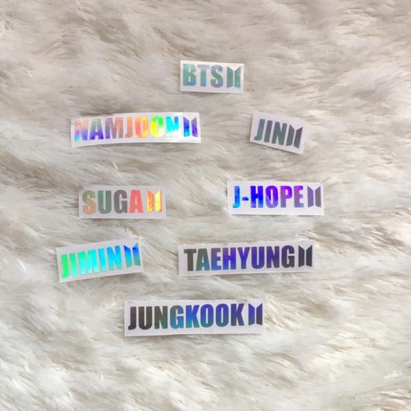 Produk Ori kstuffind BTS STICKER HOLOGRAM  STIKER  