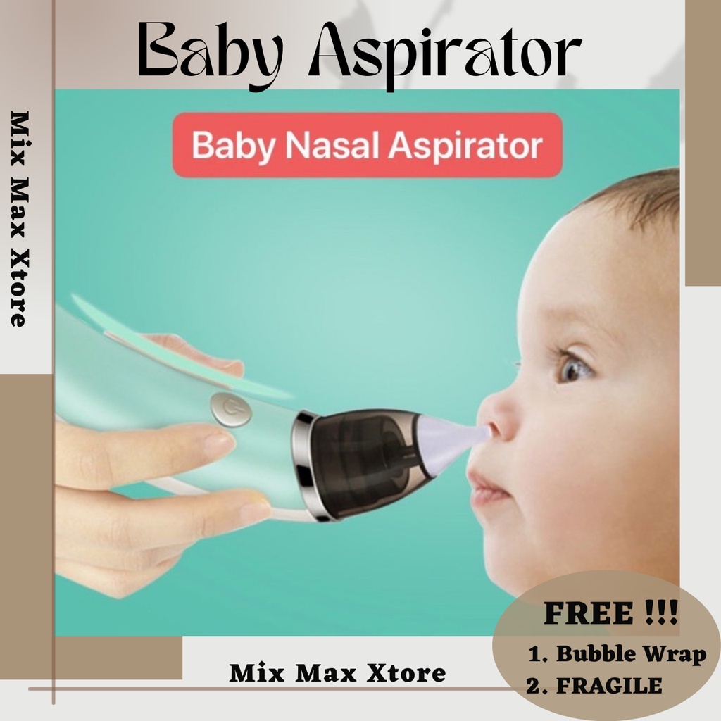 Alat Pembersih Hidung Bayi Elektrik Little Bees Baby Nasal Aspirator - Green