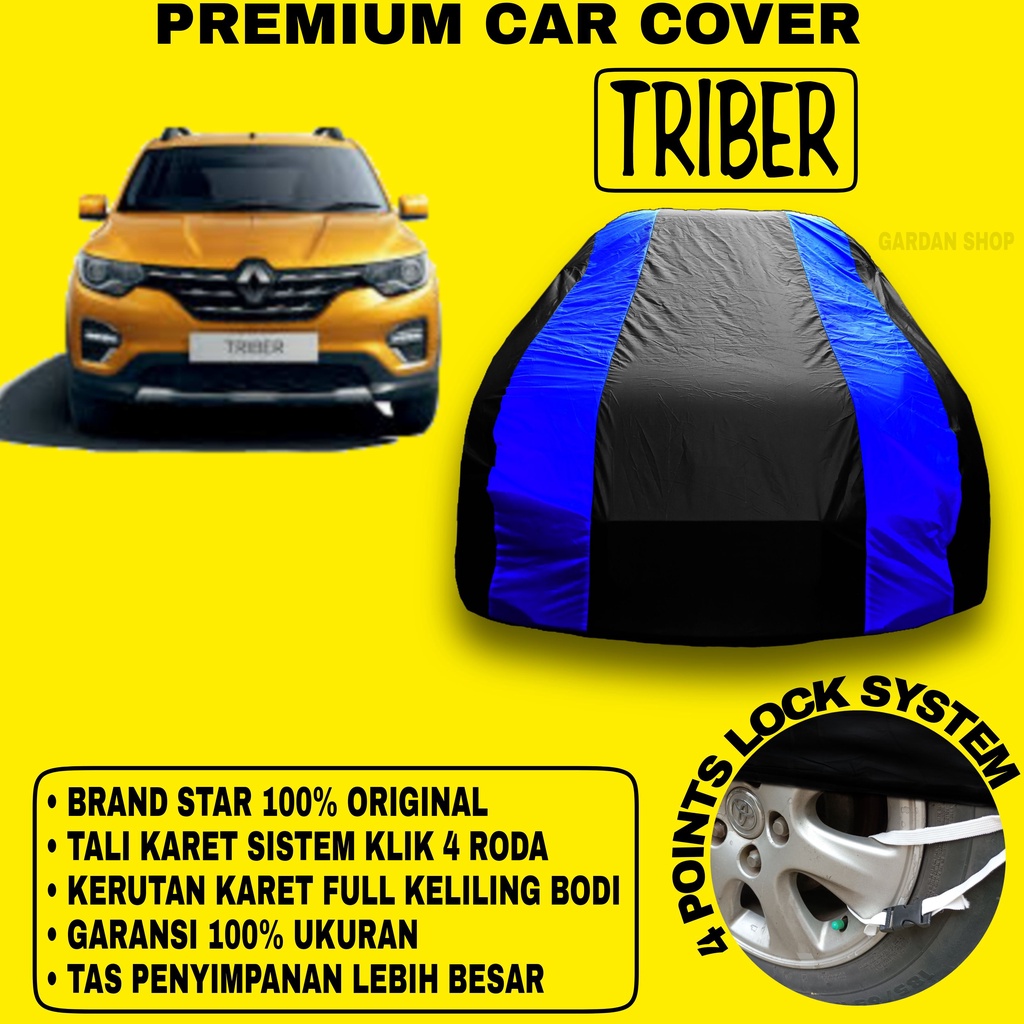 Body Cover TRIBER Sarung Strip BIRU Penutup Pelindung Bodi Mobil Triber PREMIUM