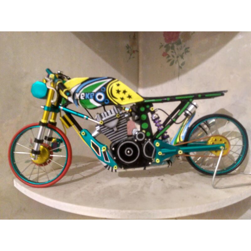 Miniatur Herex Honda CB GL MP TIGER agus kotak