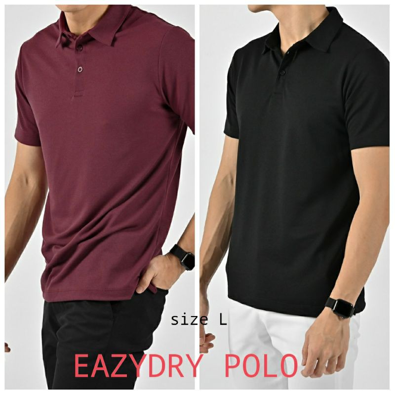 EAZYDRY POLO BASIC COLLAR size L by PREPPSTUDIO
