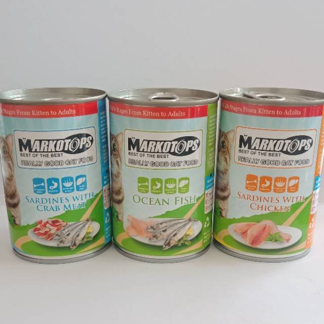 Markotops kaleng 400gr | Markotops wetfood