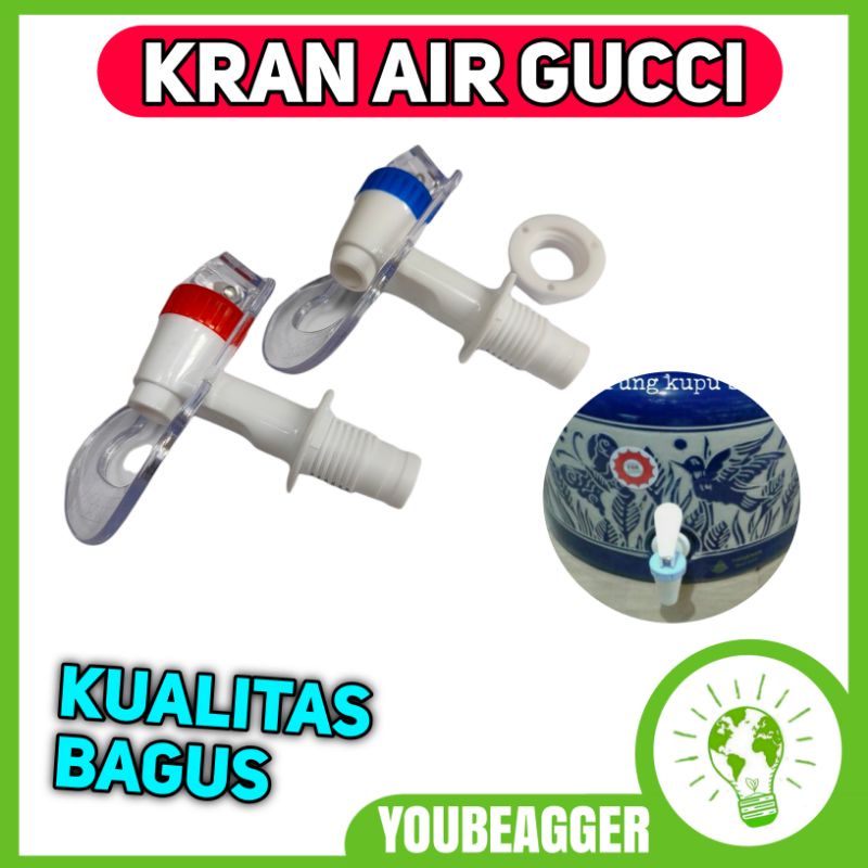 Kran air galon gucci