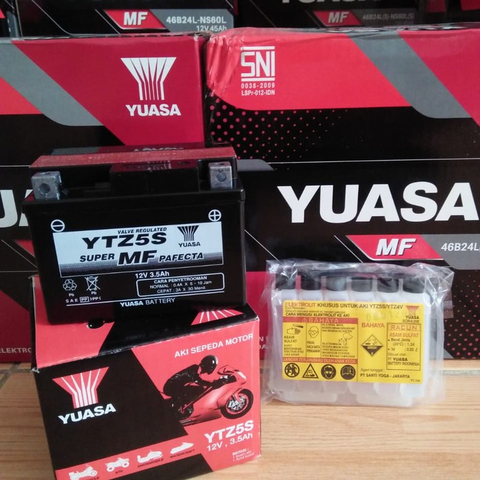 AKI MOTOR YUASA YTZ5S ALL NEW HONDA BEAT ESP CBS, BEAT POP, SUPRA X 125 SERIES ORIGINAL  MF KERING