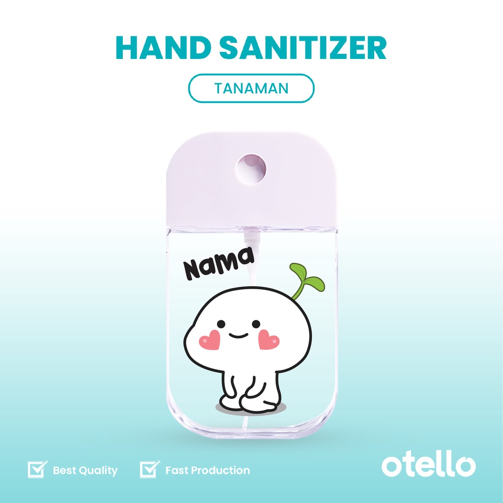 Otello - Custom Pocket Hand Sanitizer Pentol Nama Spray Botol Bottle 45 ML Karakter Lucu