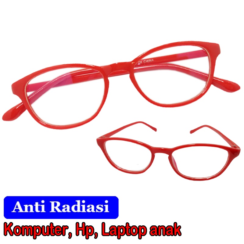 Kacamata anak anti radiasi layar komputer hp kaca mata anal lensa blue ligh bocking kids glasses blueray