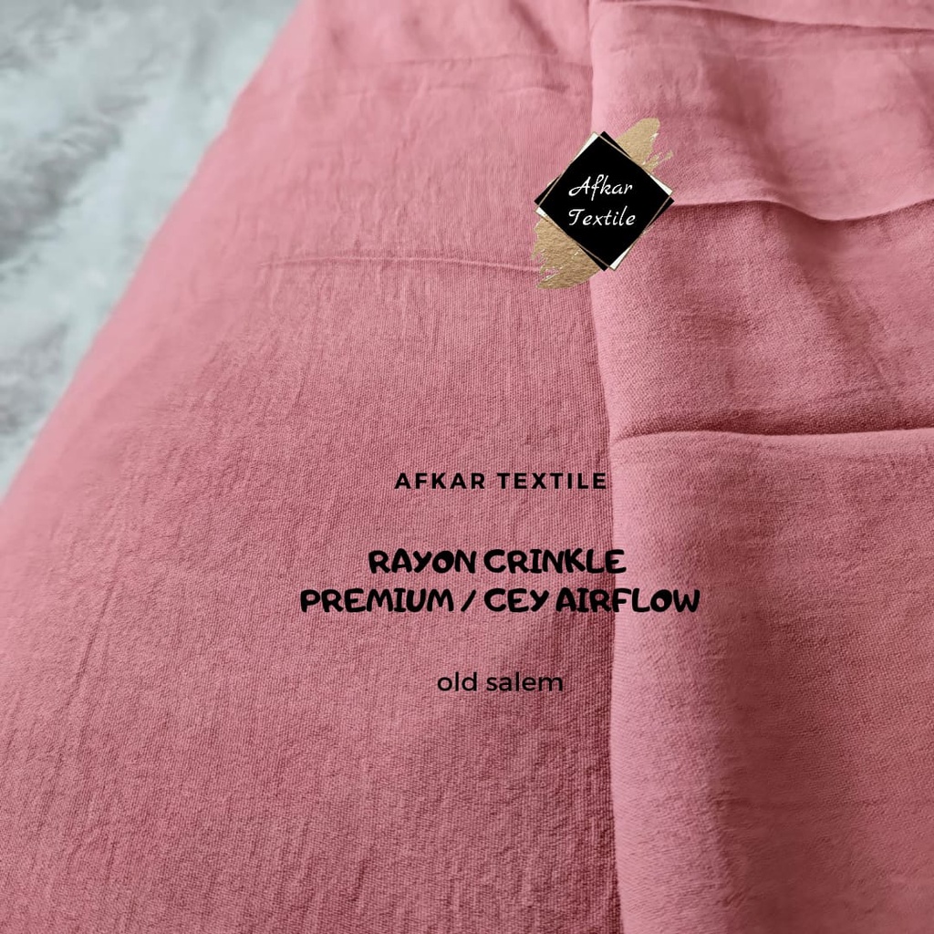 bahan rayon crinkle adalah