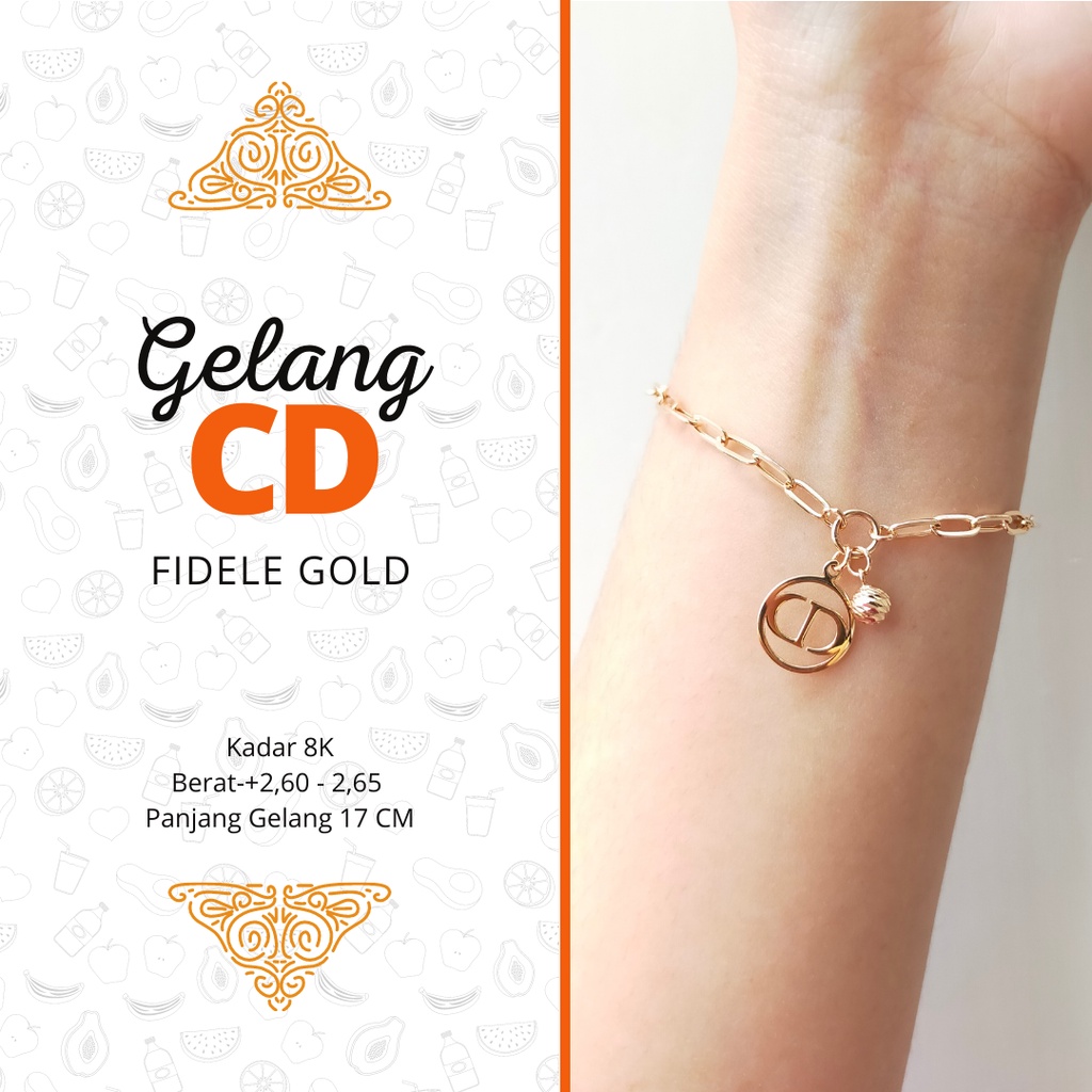 Gelang CD gelang rantai emas BOLA BULAT GELANG EMAS CANTIK GELANG EMAS ASLI GELANG EMAS BAGUS GELANG