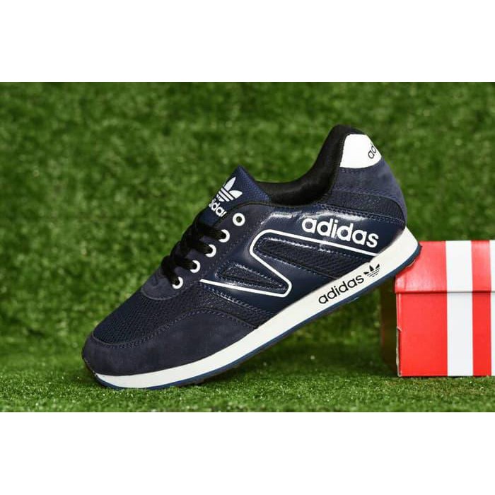 Sepatu Sport Casual Adidas Neo Racer Grade Ori / Navy Putih/Sepatu