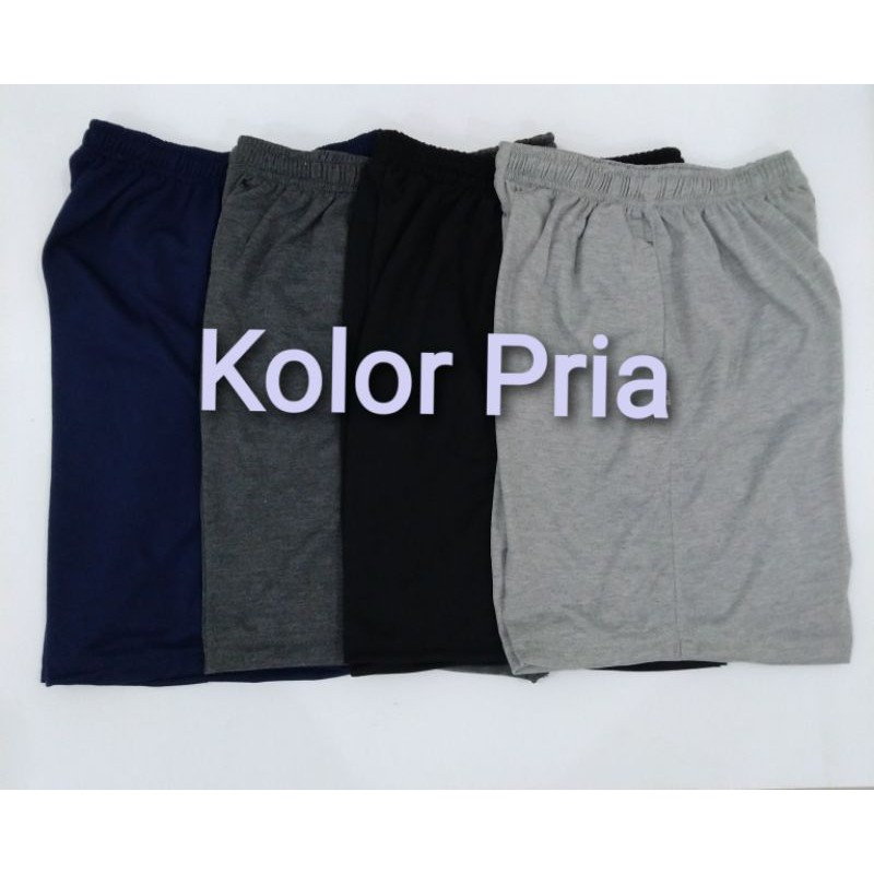Celana Pendek Pria kolor pria Remaja dewasa  Kolor Short Pants Celana olahraga volly lari bola futsa