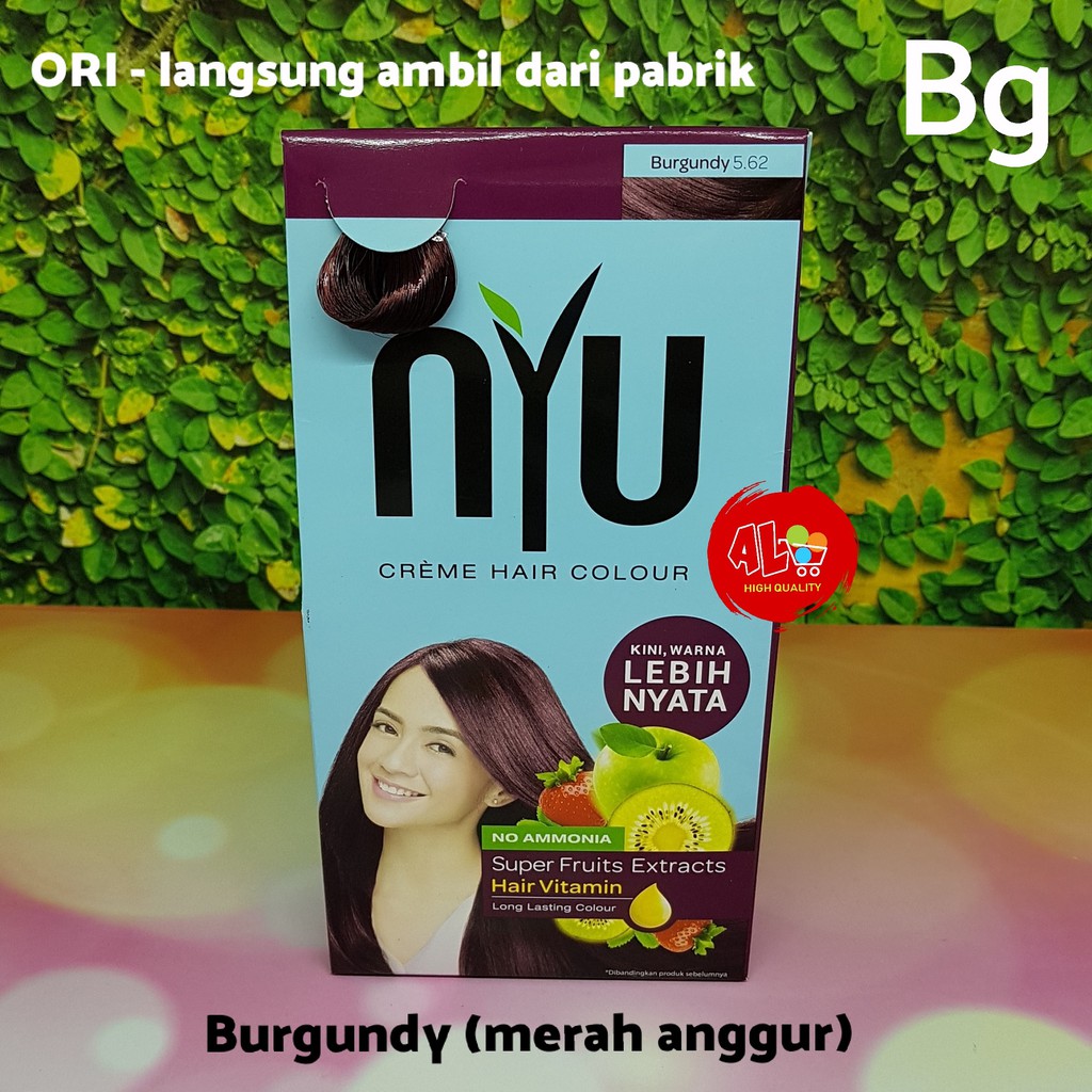 cat Cat Rambut  Nyu Warna  Burgundy 