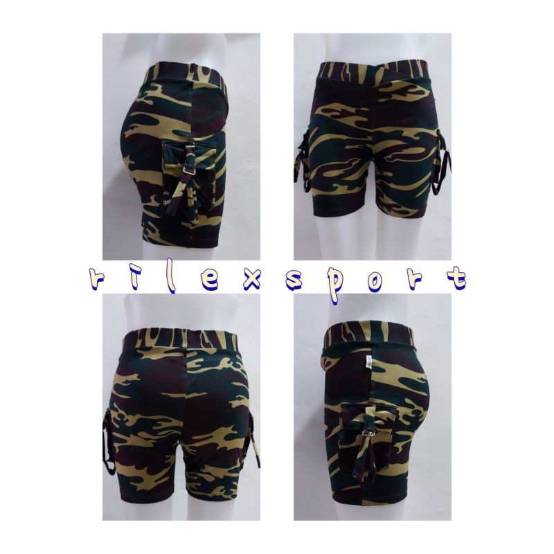 Celana Senam/Celana Senam Pendek Cargo Army/Loreng Katun Spandek Super