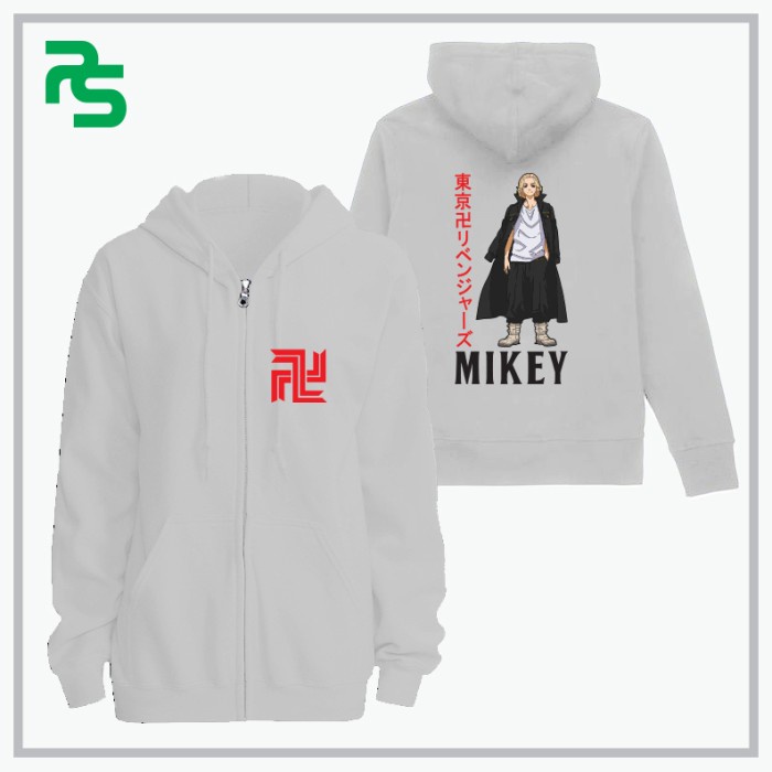Jaket Hoodie Zipper Tokyo Revengers Mikey Anime