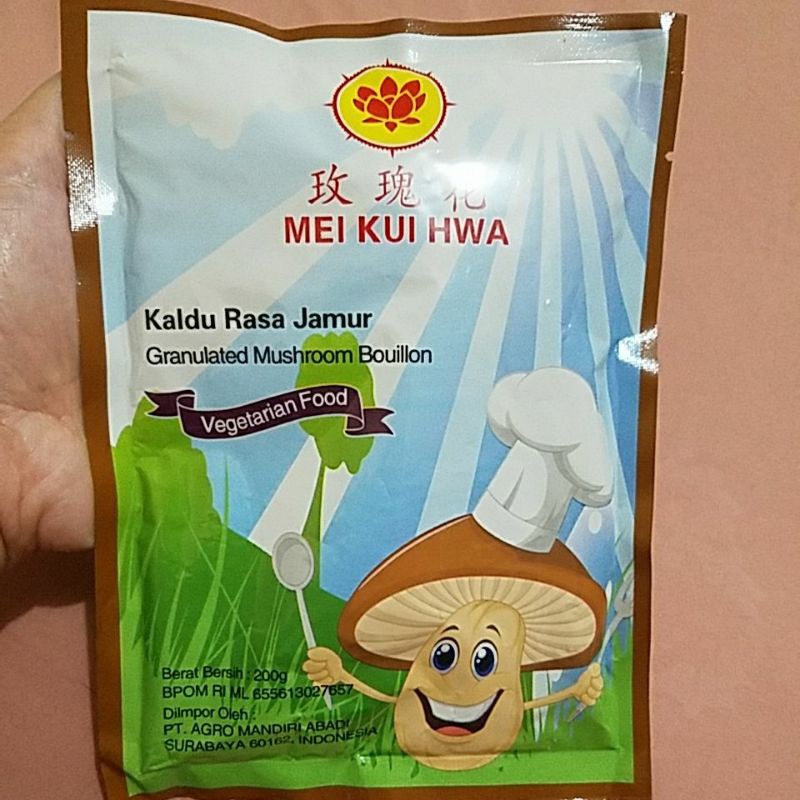 

Mei Kui Hwa Kaldu rasa jamur Vegetarian Food No MSG