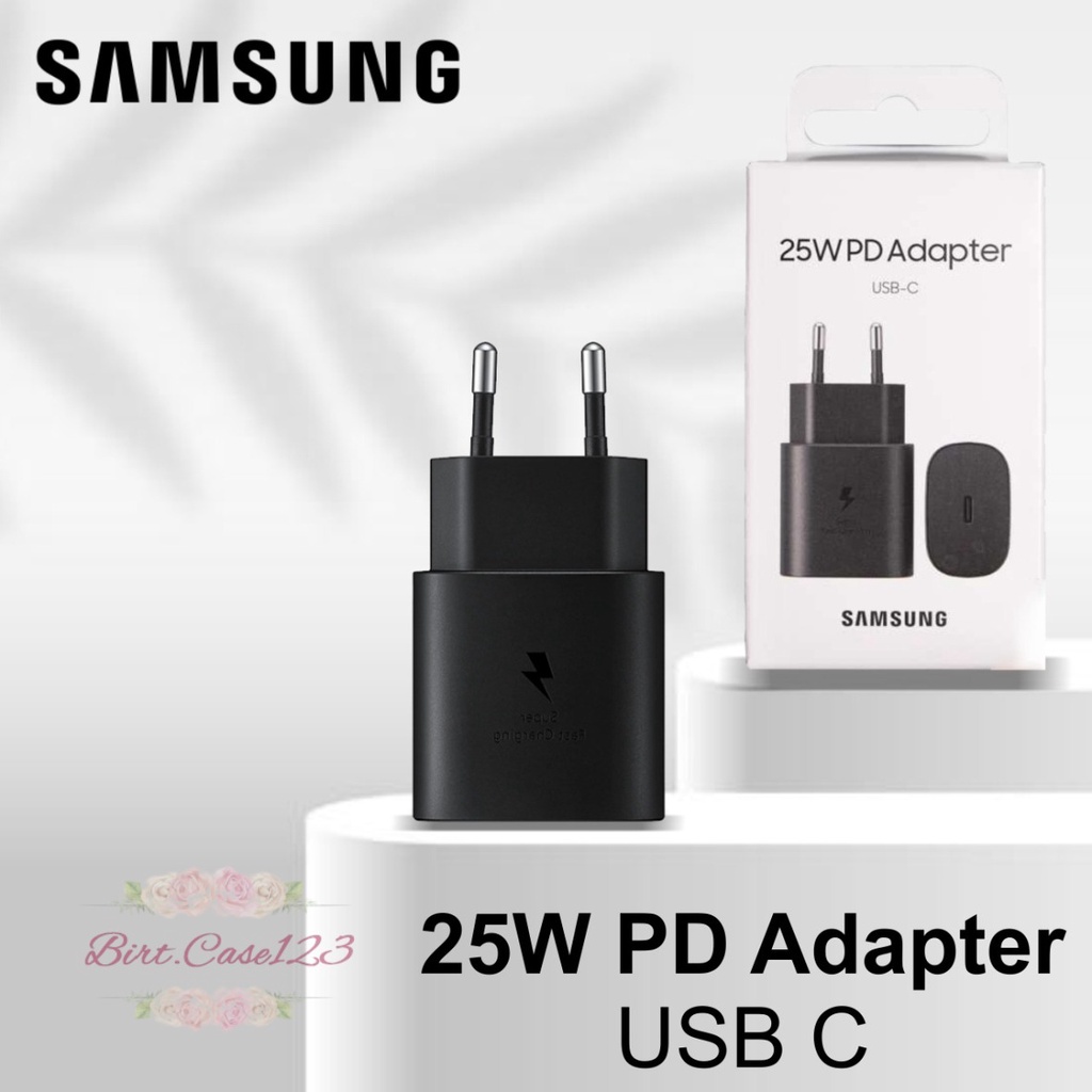 Batok adaptor Charger SAMSUNG 25 WAT NOTE 20 20+ 20 10 10+ ULTRA S21 S21+ S20 S20+ A80 ULTRA SUPER FAST CHARGING bergaransi  1 bulan BC6198