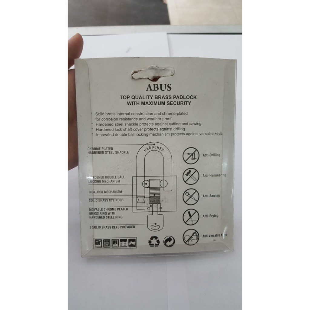 Gembok ABUS Padlock 50mm / Gembok 50mm / ABUS 50mm / Padlock ABUS 50mm