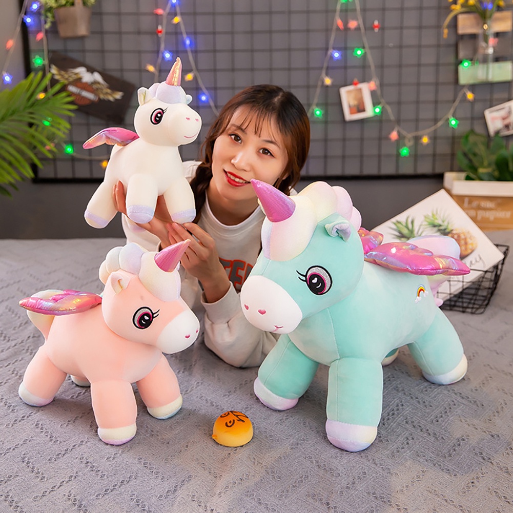 【TK】Kawaii Unicorn Plush Toy Soft Stuffed Unicorn Soft Dolls Animal Horse Toys For Children Girl Pillow Birthday Gifts