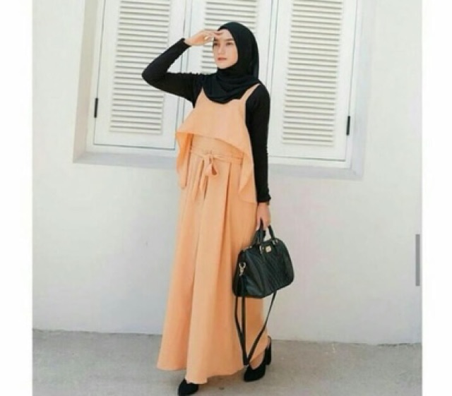 Mirror_Boutique - ROK LYRIN OVERALL LIRA JUMPSUIT LAYER OUTER WOLFIS PREMIUM (MB128)