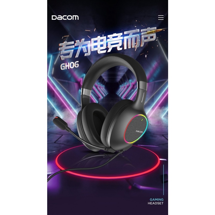 38 DACOM GH06 - Wired Gaming Headphone with Virtual 7.1 Surround Sound