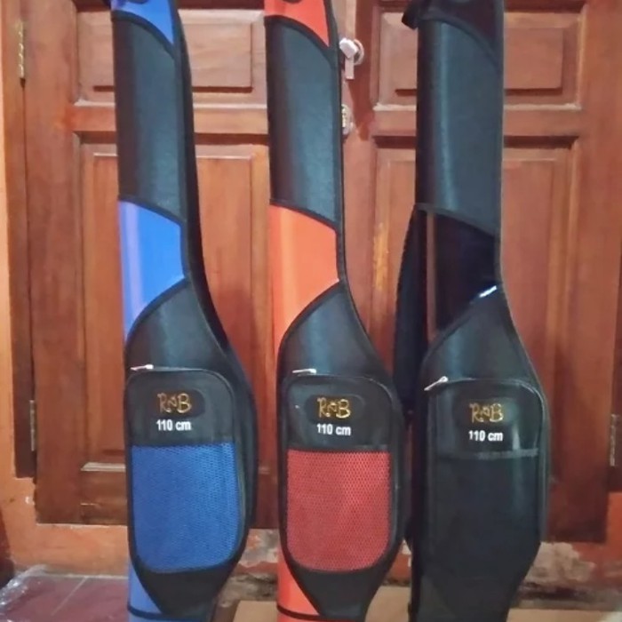 TERMURAH  / Tas pancing kaku hardcase 110cm - Hitam