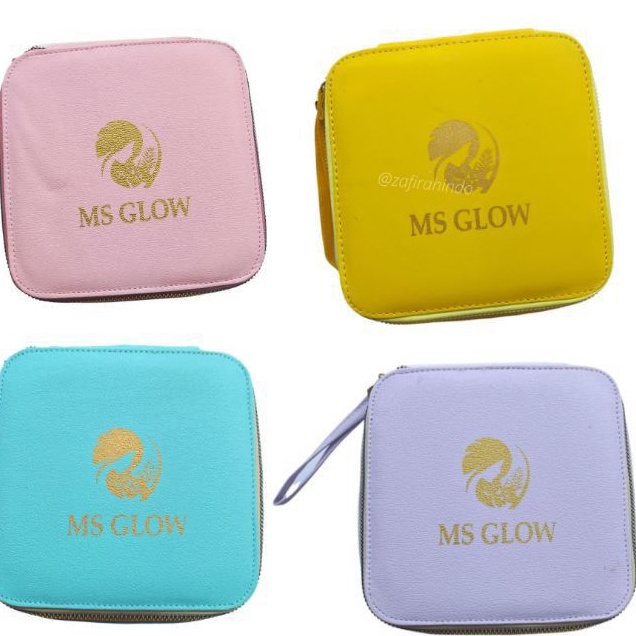 GRIFT BOX MS GLOW CROCO , Pouch ms glow , totebag msglow , Box Makeup ms glow , cermin msglow