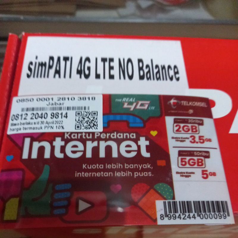 kartu perdana simpati reguler 0k